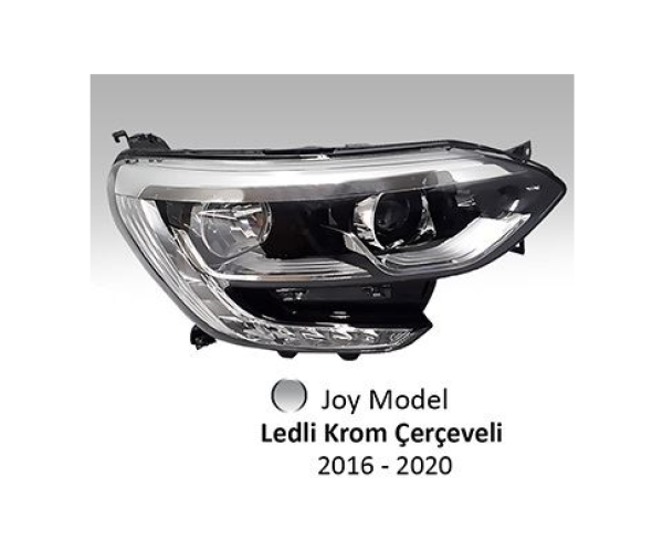 MEGANE 4 ÖN SOL FAR JOY MODEL LEDLİ KROM ÇERÇEVELİ GLD-202327