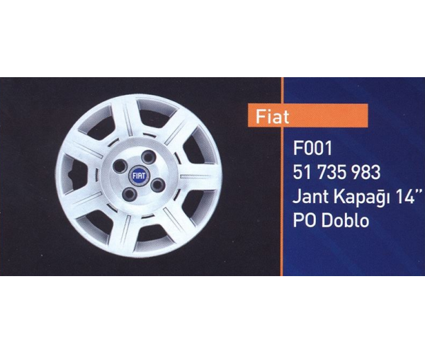 FİAT DOBLO JANT KAPAĞI 14 İNC ( 1 ADET ) GLD-TF001