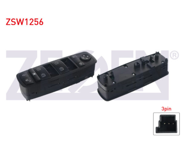 MERCEDES W169 - W245 SOL ÖN CAM AÇMA DÜĞMESİ ANAHTARI 3 PİN 2004-2012 / ZSW1256