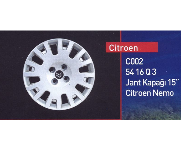 CİTROEN NEMO JANT KAPAĞI 15 İNC (1 ADET ) GLD-TC002