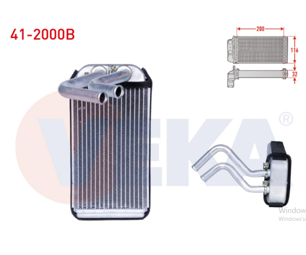 HONDA CİVİC 1.5i KALORİFER RADYATÖRÜ 1992-1995 ARASI 79110-S04-G01