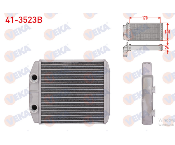 RENAULT CLİO 4 - IV 1.5 DCI KALORİFER RADYATÖRÜ (4.5mm fin) 271151577R RA2231100