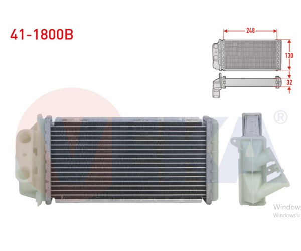 FİAT ALBEA 1.3 MJT KALORİFER RADYATÖRÜ (5.5mm fin) 2003-2007 ARASI 46723061 RA2110890