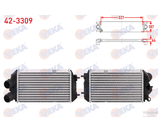 PEUGEOT 208 2008 1.2 PURETECH - 1.5 BlueHDI TURBO RADYATÖRÜ (INTERCOOLER) GP.42-3309