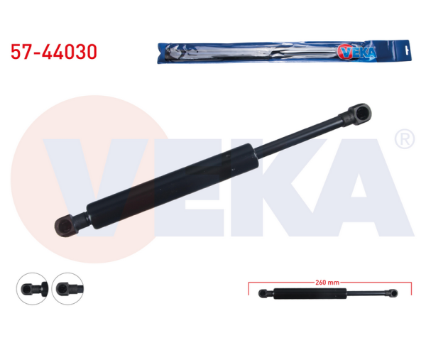 VW VENTO BAGAJ AMORTİSÖRÜ 260mm/690N 1991-1998 ARASI 1H5827550A 1H5827550B