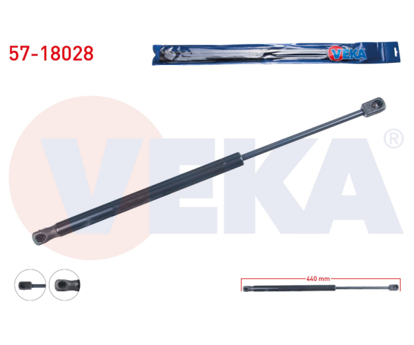 FİAT STLİO 3 KAPI BAGAJ AMORTİSÖRÜ 440mm/460N 2001-2010 ARASI 46784994