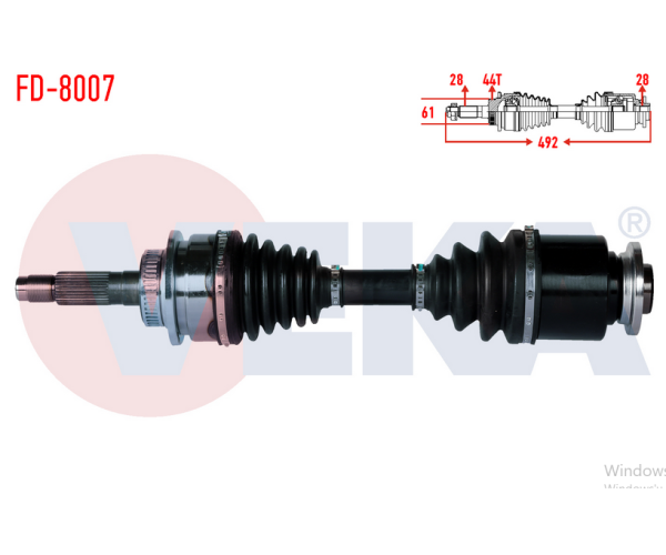 FORD RANGER (ET) 2.5 TD 4X4 KOMPLE AKS SOL ÖN ABSLİ 2006-2011 ARASI GP.FD-8007