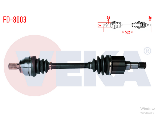 FORD FOCUS II (DA) 1.6 TDCI KOMPLE AKS SOL ÖN 2004-2011 ARASI GP.FD-8003