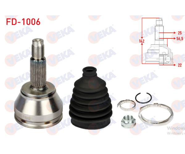 FORD ESCORT 1.6i AKS KAFASI ÖN DIŞ 1992-1995 ARASI GP.FD-1006