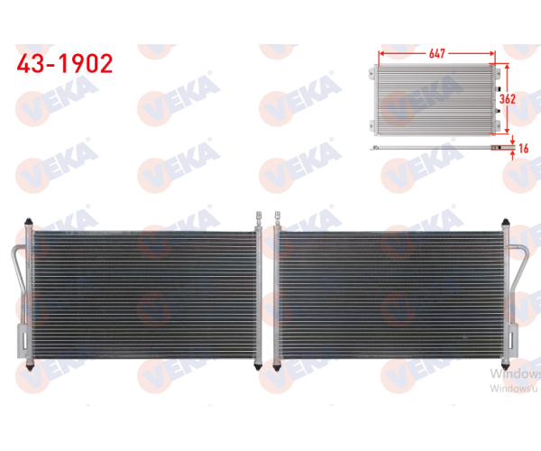 FORD FOCUS I (DAW,DBW) 1.4i 16v KLİMA RADYATÖRÜ 1998-2004 ARASI GP.43-1902