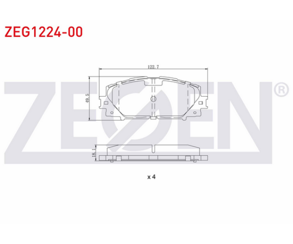 TOYOTA YARİS (P9) 1.0 VVT-I 1.33 VVT-I ÖN FREN BALATA TAKIMI 2006-2010 ARASI 04465-52180