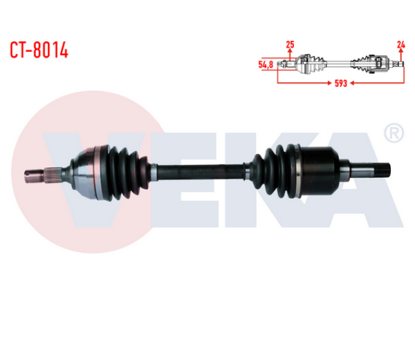 PEUGEOT PARTNER 1.9 D ÖN SOL AKS KOMPLE 1996-2008 ARASI 3272.A9 3272.C1 3272.C3