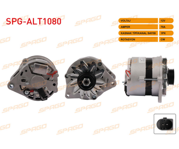 SKODA FAVORİT 1.3 ALTERNATÖR 12V/70A 1PK (ALT970) 1992-1997 ARASI 443113516 LRA567