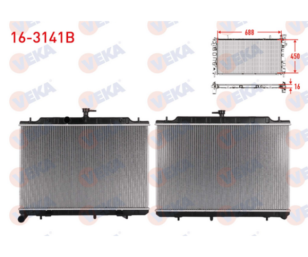 NİSSAN X-TRAİL 2.0 DCI SU RADYATÖRÜ BRAZING M-T/A-T AC+/- 2007-2013 ARASI 21400-3UC5A