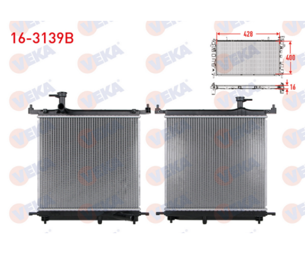 NİSSAN MİCRA (K13) 1.2 SU RADYATÖRÜ BRAZING M-T AC+/- 2010 SONRASI 21410-1HC1A