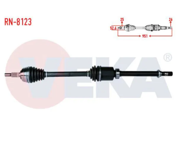 DACİA DUSTER 1.5 DCI 4X2 SAĞ ÖN AKS KOMPLE 2012-2017 ARASI 391001162R 7701209990