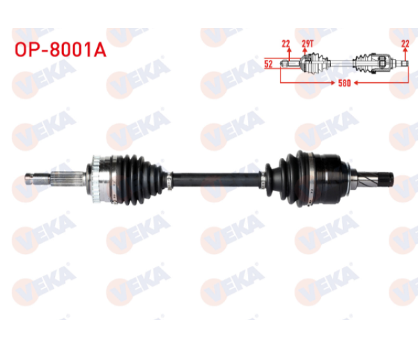 OPEL CORSA C 1.3 CDTI SOL ÖN AKS KOMPLE 2000-2006 ARASI ABSLİ 24427062 24427064