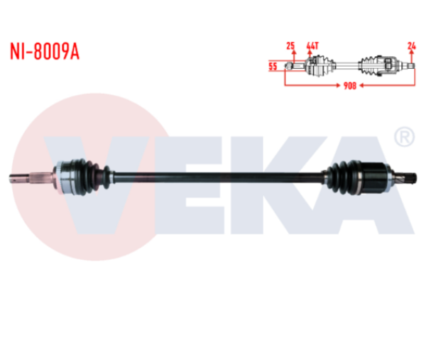 NİSSAN ALMERA 1.5i 16v SAĞ ÖN AKS A-T/M-T ABSLİ 2000-2007 ARASI 39100BM580 39100-BM580