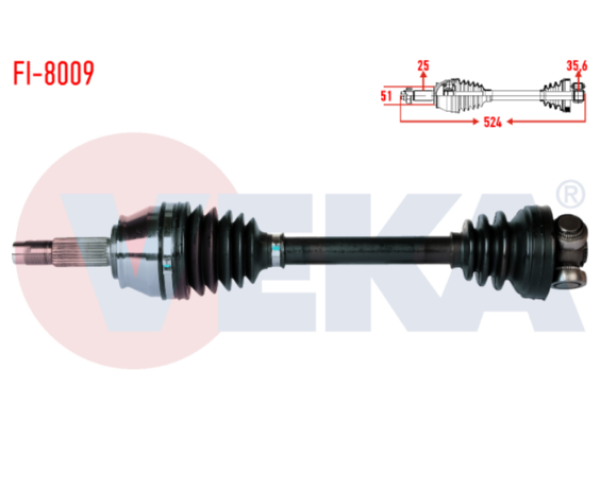 FİAT DOBLO (119,223) 1.3 MJT ÖN SAĞ AKS 2001-2010 ARASI 46302199 46307614