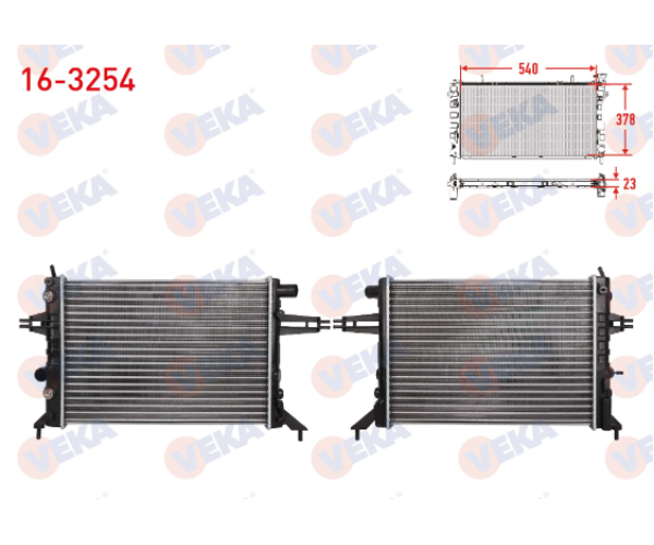 OPEL ASTRA G 1.6 16v 1.8  SU RADYATÖRÜ MEKANİK AC SIZ A-T 1998-2005 ARASI 90570725 56001321