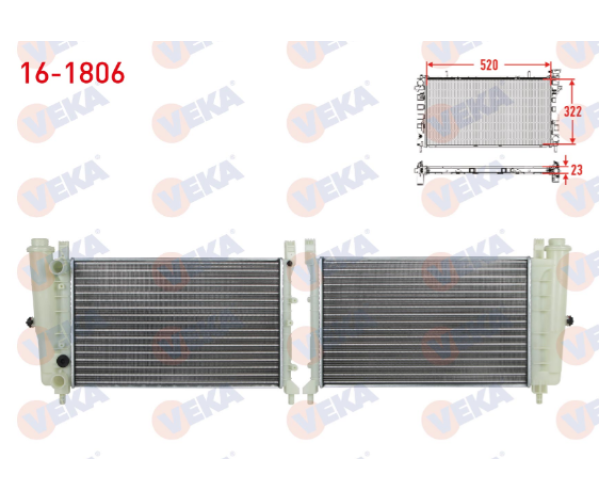 FİAT UNO 70 1.4i SU RADYATÖRÜ MEKANİK M-T 1994-2000 ARASI 7578119 7732211