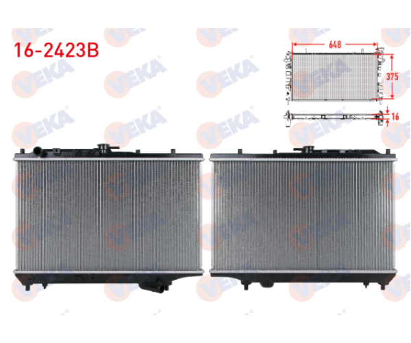 KİA SEPHİA (FA) 1.5i 16v SU RADYATÖRÜ BRAZİNG M-T 1993-1996 ARASI 0K20115200 0K20115200A