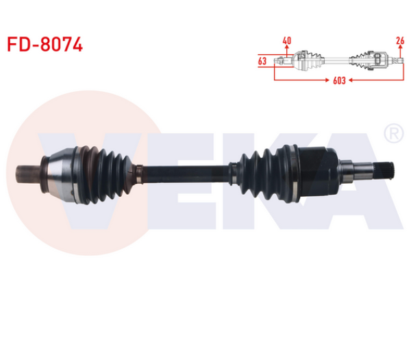 FORD MONDEO 1.6. TDCI - 2.0 TDCI SOL ÖN AKS KOMPLE M-T 2007-2014 ARASI GP.FD-8074