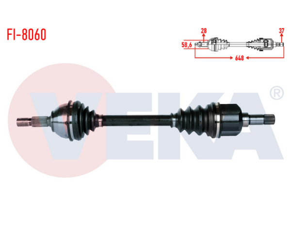 PEUGOT 407 SW 2.0 HDi SOL ÖN AKS KOMPLE 2004-2010 ARASI GP.FI-8060