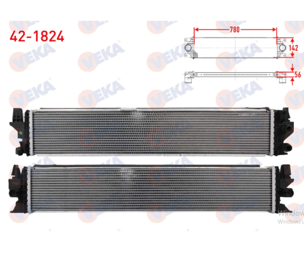 FİAT DUCATO 2.2 JTD TURBO RADYATORU (İNTERCOOLER) 2021 SONRASI GP.42-1824