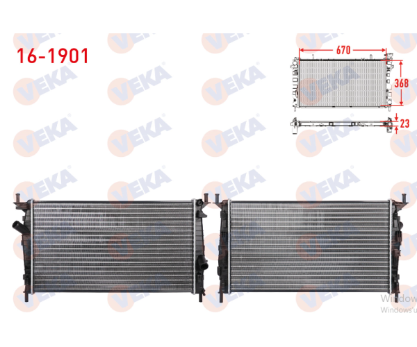 FORD FOCUS 2 (DA) 1.4i SU RADYATORU 2004-2011 ARASI A-T/M-T AC+/- MEKANIK GP.16-1901