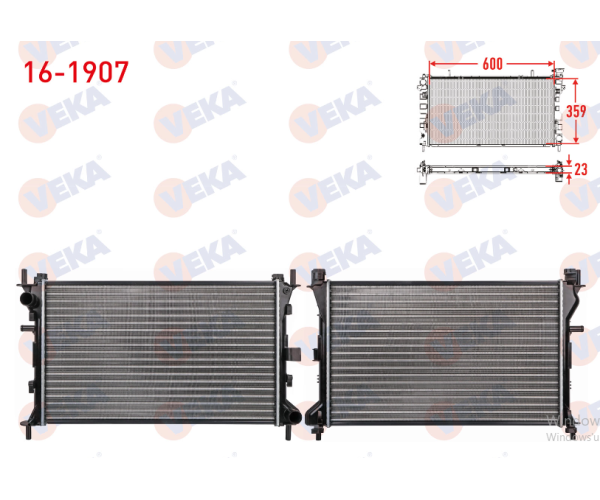 FORD FOCUS 1 (DAW,DBW) 1.6i 16v SU RADYATORU 1998-2004 ARASI MEKANİK M-T AC+/- GP.16-1907