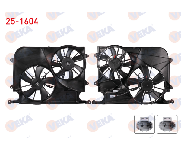 CHEVROLET CAPTIVA (C100) 2.0 D FAN MOTORU DAVLUMBAZLI ÇİFTLİ 2006-2012 ARASI GP.25-1604