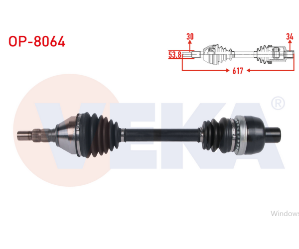 OPEL VECTRA C 1.9 CDTI ÖN SAĞ AKS KOMPLE M-T (M32 SNZ) 2002-2008 ARASI GP.OP-8064